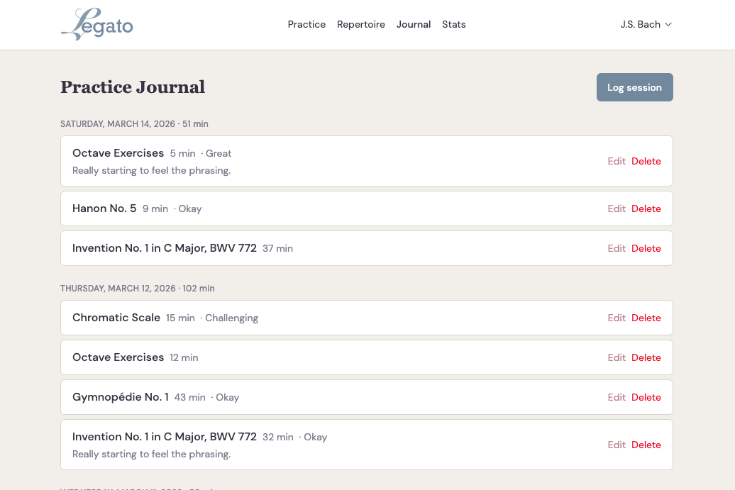 Browse your chronological timeline